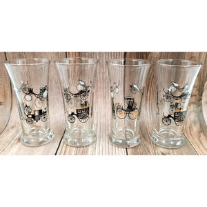 Libbey Horseless Carriage 3 oz. Flat Tumbler Shooter Glass LRS137 Set of 4 Glass